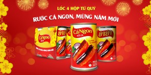 Hộp Tứ Quý 4 lon Cá Ngon