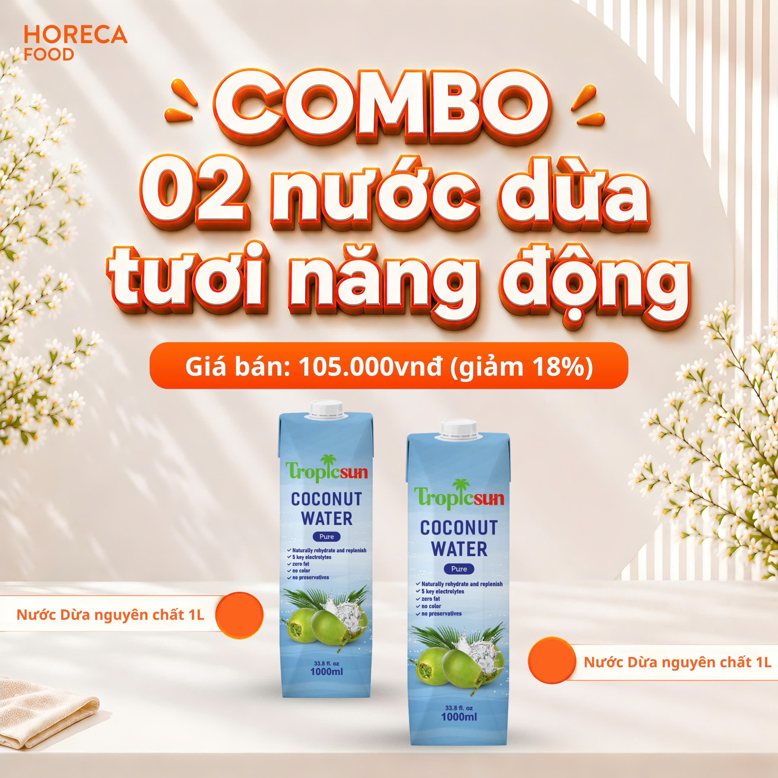 COMBO 02 NƯỚC DỪA TƯƠI NĂNG ĐỘNG