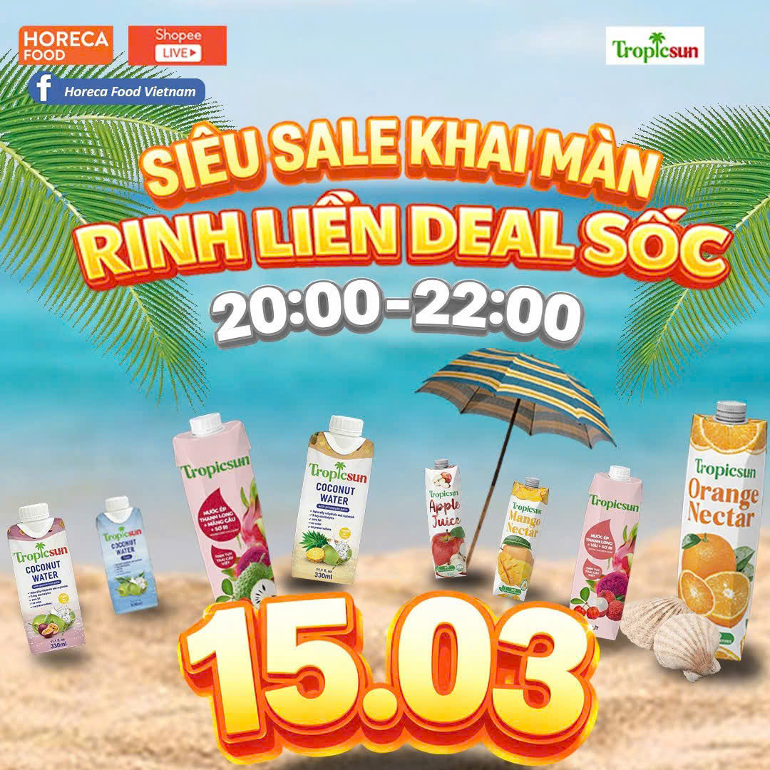 Siêu sale khai màn – Rinh liền deal sốc cùng livestream Horeca Food