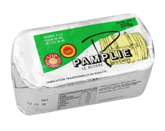 Bơ mặn - pamplie - beurre à la fleur de sel de l'ile de ré (bao bì màu trắng bạc)