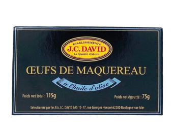 Trứng cá nục hoa ngâm dầu oliu - J.C.David - Ceufs De Maquereau